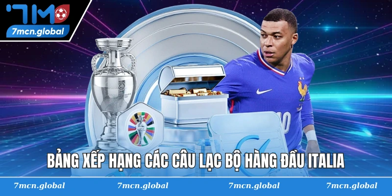 Bảng xếp hạng các câu lạc bộ hàng đầu Italia